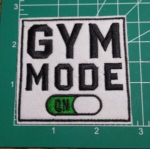 Gym Mode Patch with Black and Green Design
